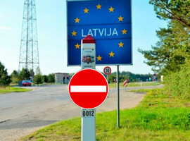 Въезд авто с белорусскими номерами в Латвию запрещен.